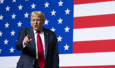 Donald Trump à Quantico, aux États-Unis, le 30 septembre 2025. ( AFP / JIM WATSON )