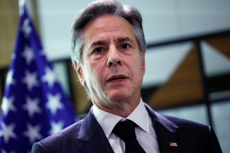 Le secrétaire d'État américain Antony Blinken à Tel Aviv, Israël