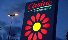 Le logo du supermarché Casino à Cannes