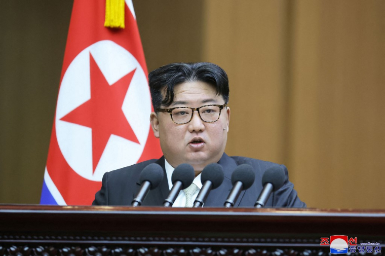 Kim Jong, à Pyongyang, en janvier 2024 ( KCNA VIA KNS / STR )