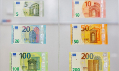 Le graphisme des billets actuels de la série "Europe" est fondé sur le thème "Époques et styles architecturaux" (illustration) ( BELGA / HATIM KAGHAT )