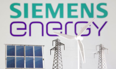Une illustration montre le logo de Siemens Energy