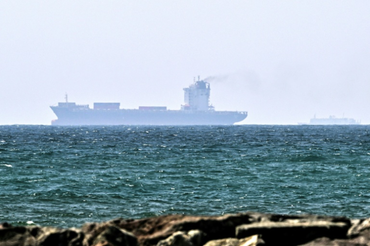 Des navires au large de Sharjah aux Emirats arabes unis le 21 mai 2026 ( AFP / - )