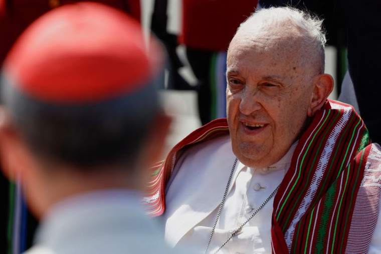 Le pape François à Dili