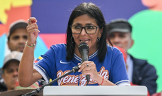 Delcy Rodriguez, à Caracas, le 30 avril 2026 ( AFP / JUAN BARRETO )