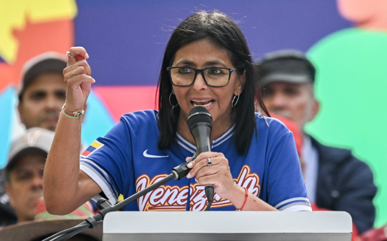 Delcy Rodriguez, à Caracas, le 30 avril 2026 ( AFP / JUAN BARRETO )