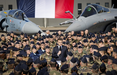 Emmanuel Macron à Saint-Saveur, le 18 mars 2025. ( POOL / LUDOVIC MARIN )