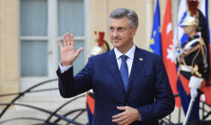 Le Premier ministre croate Andrej Plenković à Paris le 13 juillet 2026. ( AFP / LUDOVIC MARIN )