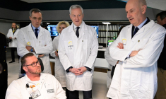 Bruno Le Maire à La Hague, le 7 mars 2024. ( AFP / DAMIEN MEYER )