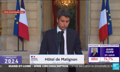 "Ce soir, une nouvelle ère commence", déclare Gabriel Attal