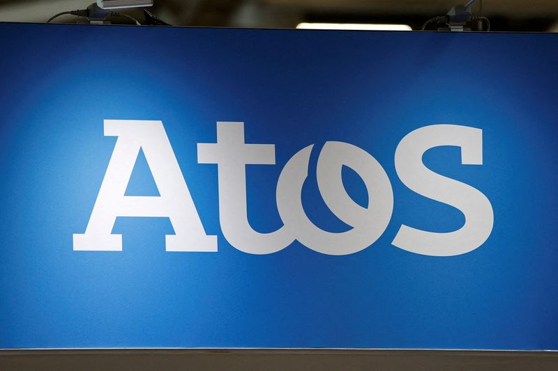 Le logo d'Atos à Paris
