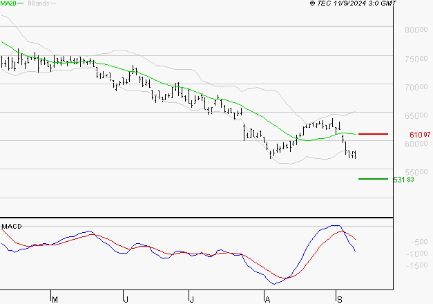 CHRISTIAN DIOR : Sous les résistances, une consolidation est probable