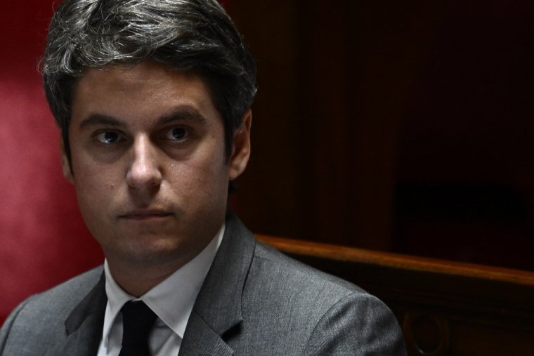 Gabriel Attal, le 5 juin 2024, à l'Assemblée nationale ( AFP / JULIEN DE ROSA )