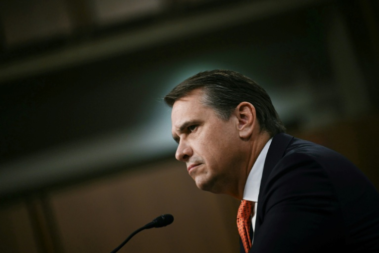 Todd Blanche lors d'une audition de la commission judiciaire du Sénat concernant sa nomination au poste de procureur général, au Capitole à Washington, le 15 juillet 2026 ( AFP / Brendan SMIALOWSKI )