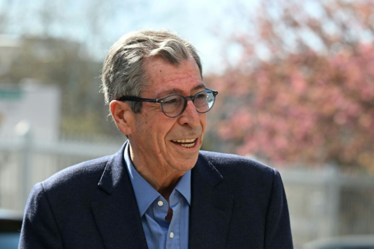 L'ancien maire LR de Levallois-Perret Patrick Balkany à Nanterre, le 4 avril 2023 ( AFP / Emmanuel DUNAND )