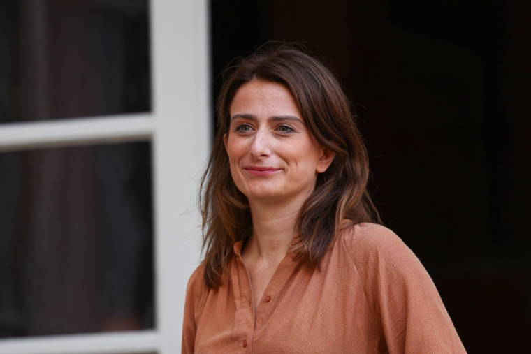 Marine Tondelier, le 18 septembre 2023,à Paris ( AFP / Thomas SAMSON )