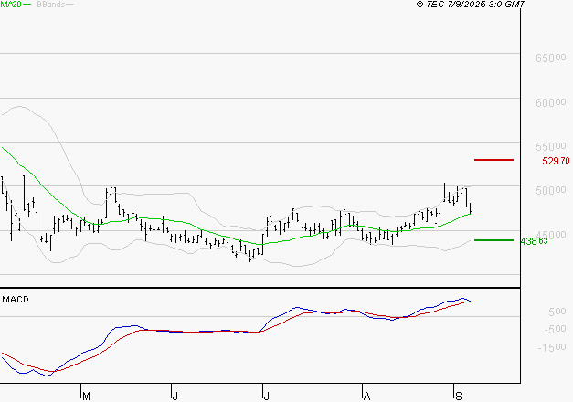 CHRISTIAN DIOR : Le mouvement reste haussier