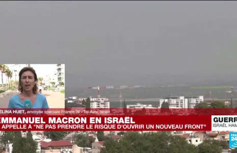 Macron en Israël : il appelle à "ne pas prendre le risque d'ouvrir un nouveau front"