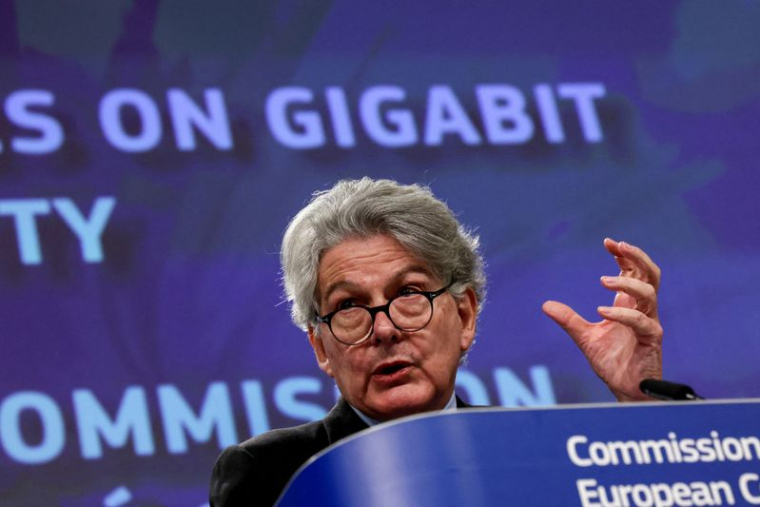 Le commissaire européen chargé du marché intérieur et de l'industrie Thierry Breton