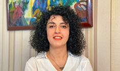 Photo non datée de la militante iranienne emprisonnée Narges Mohammadi diffusée le 2 octobre 2023 par la Fondation Narges Mohammadi ( NARGES MOHAMMADI FOUNDATION / - )