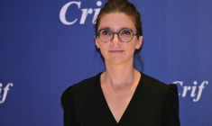 Aurore Bergé au repas annuel du CRIF (Conseil Représentatif des Institutions juives de France), à Paris, le 3 juillet 2025 ( AFP / Bertrand GUAY )