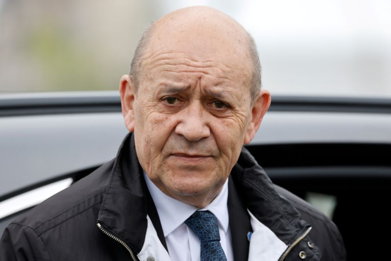 Jean-Yves Le Drian, ministre français de l'Europe et des Affaires étrangères, à Paris, France
