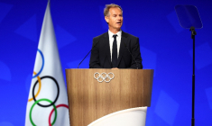 Edgar Grospiron, président du comité d'organisation des Jeux Olympiques d'hiver des Alpes françaises