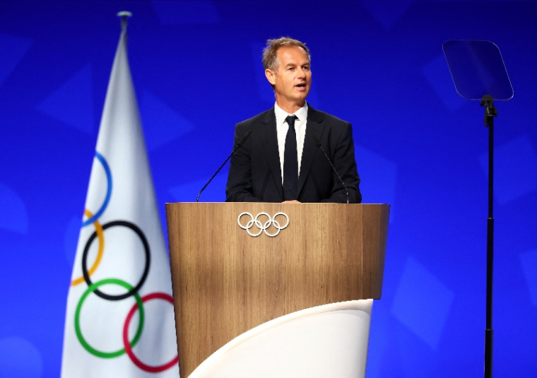 Edgar Grospiron, président du comité d'organisation des Jeux Olympiques d'hiver des Alpes françaises