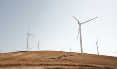 eoliennes dans un champ (Crédit: Luca Bravo / Unsplash)