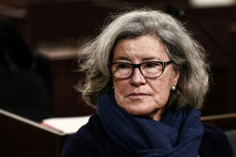 La députée du Rassemblement national, Marie-France Lorho, au tribunal de Marseille le 17 décembre 2025 ( AFP / Thibaud MORITZ )