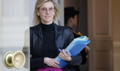 Agnès Pannier-Runacher, le 1er février 2023, à Paris ( AFP / Ludovic MARIN )