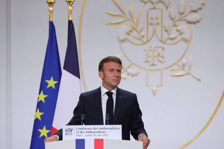 Photo du préseident français, Emmanuel Macron