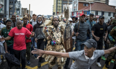 The nationwide protests cap weeks of demonstrations ( AFP / MARCO LONGARI )