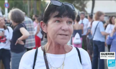 Tel-Aviv : des habitants du kibboutz Kfar Aza manifestent pour la libération des otages