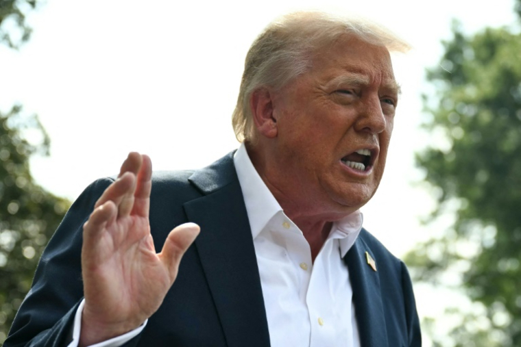 Le président américain Donald Trump, à la Maison Blanche à Washington le 11 juillet 2025 ( AFP / ANDREW CABALLERO-REYNOLDS )