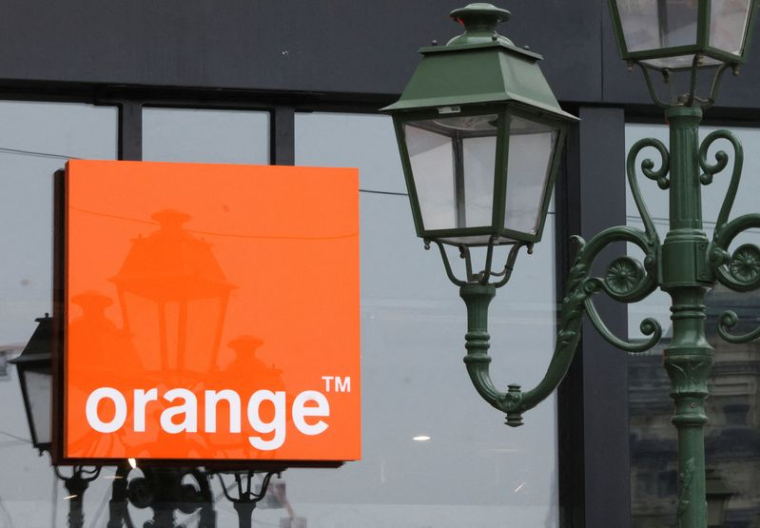 Le logo d'Orange à Bruxelles