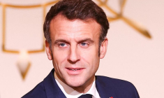 Le président français Emmanuel Macron lors d'un discours à l'Elysée à Paris