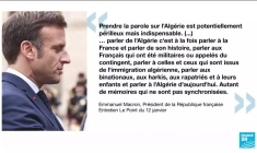 Algérie : le président français espère poursuivre "un travail d'amitié inédit"