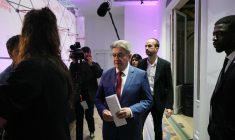 Jean-Luc Mélenchon à Paris, le 30 juin 2024. ( AFP / DIMITAR DILKOFF )