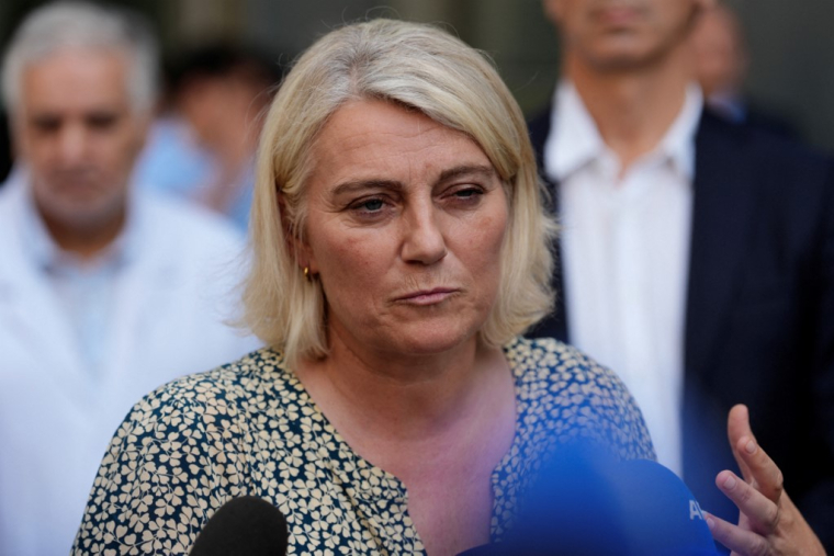 Stéphanie Rist, à Paris, le 25 juin 2026 ( AFP / DIMITAR DILKOFF )