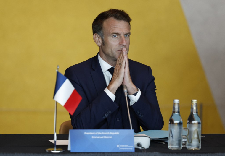 Emmanuel Macron, à Oslo, le 23 juin 2025 ( AFP / ODD ANDERSEN )