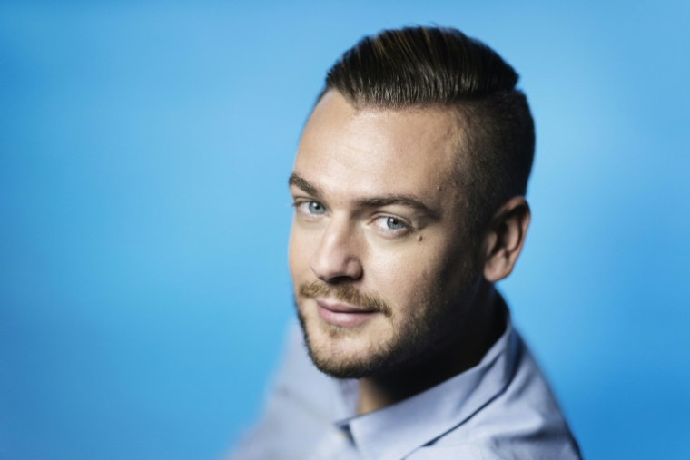 Jeremy Gisclon, alias Jeremstar, le 5 octobre 2017, à Paris ( AFP / JOEL SAGET )