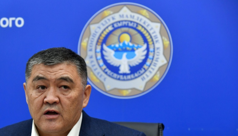 L'ancien chef des services secrets du Kirghizstan, Kamtchybek Tachiev lors d'une conférence de presse à Bichkek, le 17 décembre 2024 ( AFP / VYACHESLAV OSELEDKO )