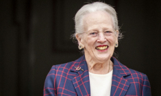 La reine Margrethe de Danemark assiste à un concert donné par le corps musical des Royal Life Guards, à l'occasion de son 86e anniversaire, au palais de Fredensborg, le 16 avril 2026 ( Ritzau Scanpix / Ida Marie Odgaard )