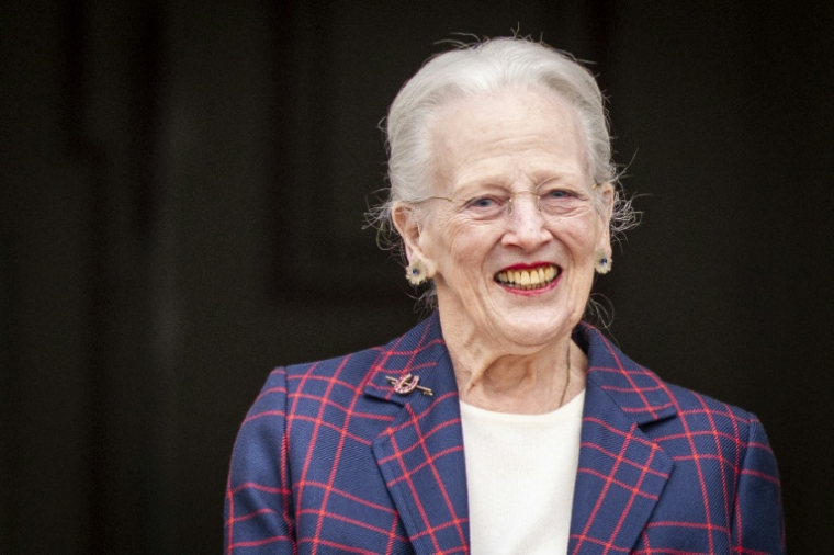 La reine Margrethe de Danemark assiste à un concert donné par le corps musical des Royal Life Guards, à l'occasion de son 86e anniversaire, au palais de Fredensborg, le 16 avril 2026 ( Ritzau Scanpix / Ida Marie Odgaard )