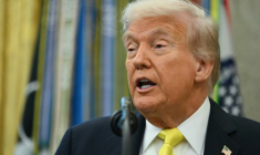 Le président américain Donald Trump à la Maison Blanche, le 15 octobre 2025 à Washington ( AFP / ANDREW CABALLERO-REYNOLDS )