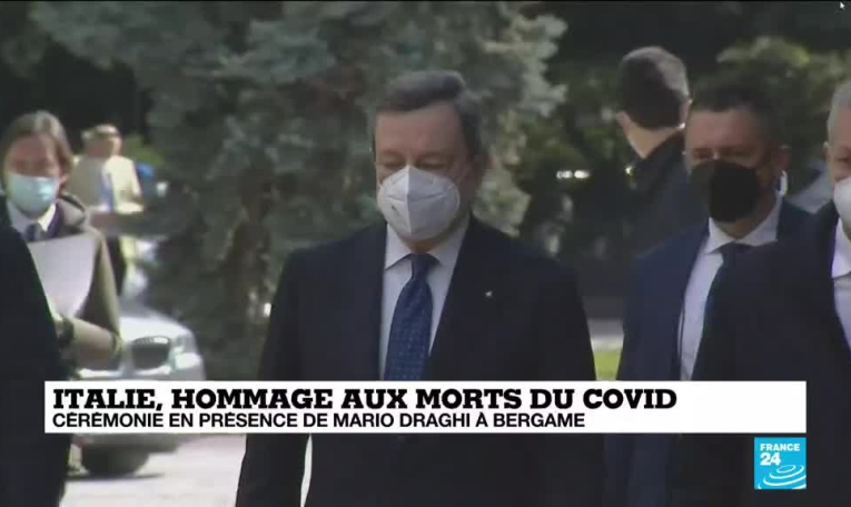 L'Italie commémore les victimes de l'épidémie de Covid-19