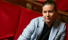 Mathilde Panot à Paris, le 25 février 2026. ( AFP / ALAIN JOCARD )