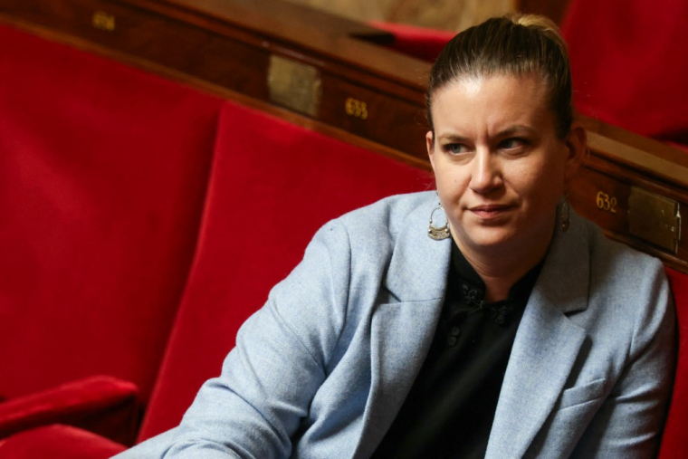 Mathilde Panot à Paris, le 25 février 2026. ( AFP / ALAIN JOCARD )