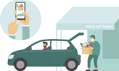 Depuis la pandémie, les achats de courses en ligne se développent. ( crédit photo : Getty Images )